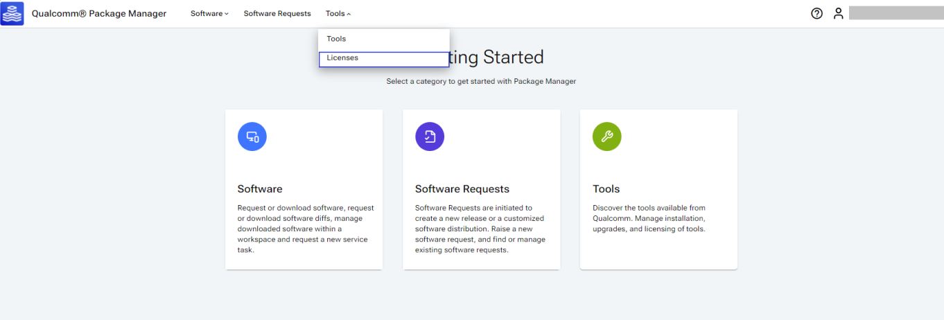 Self-Service License Renewal tab on QPM